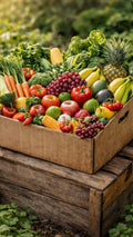 Fresh Seasonal Produce Family Box | Farm Fresh Vegetables & Fruit for Families | Tanada Farm